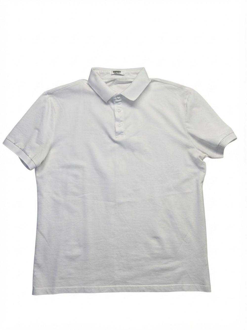 Coofandy Men's White Short-Sleeve Polo — Minimal Casual Essential